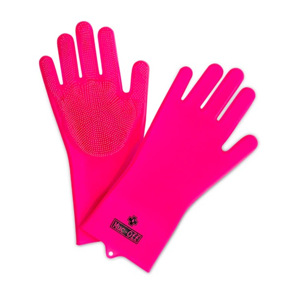 Muc-Off Scrubber Gloves pink