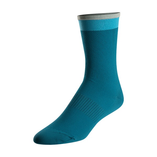 Pearl Izumi Elite Tall Sock ocean blue logo 2022