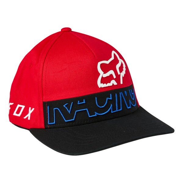 Fox Racing Youth Skew Flexfit Hat flame red 21/22