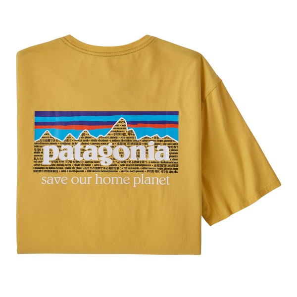 Patagonia P-6 Mission Organic T-Shirt surfboard yellow 2022